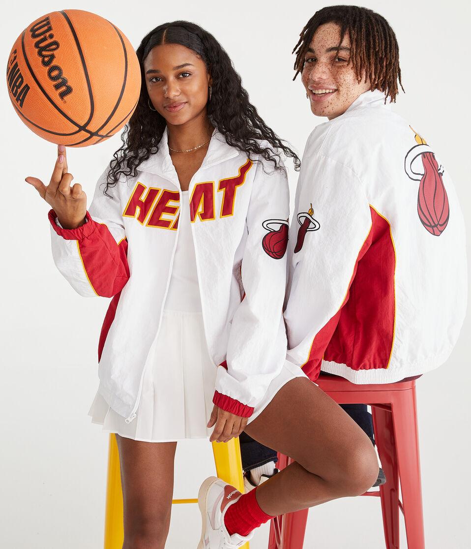 aéropostale Miami Heat Full-Zip Track Jacket white