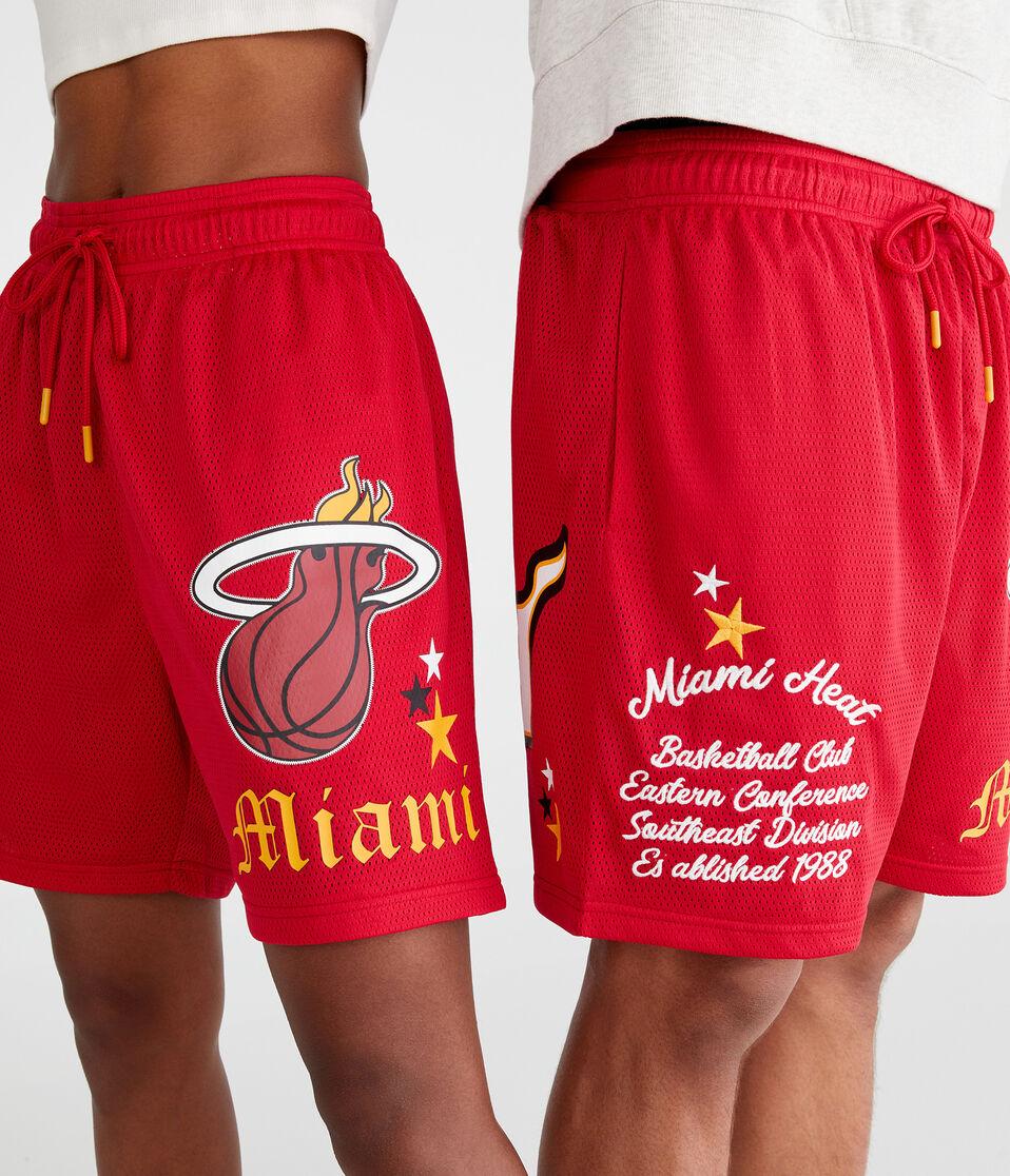 Aéropostale Miami Heat Mesh Shorts 6" Red