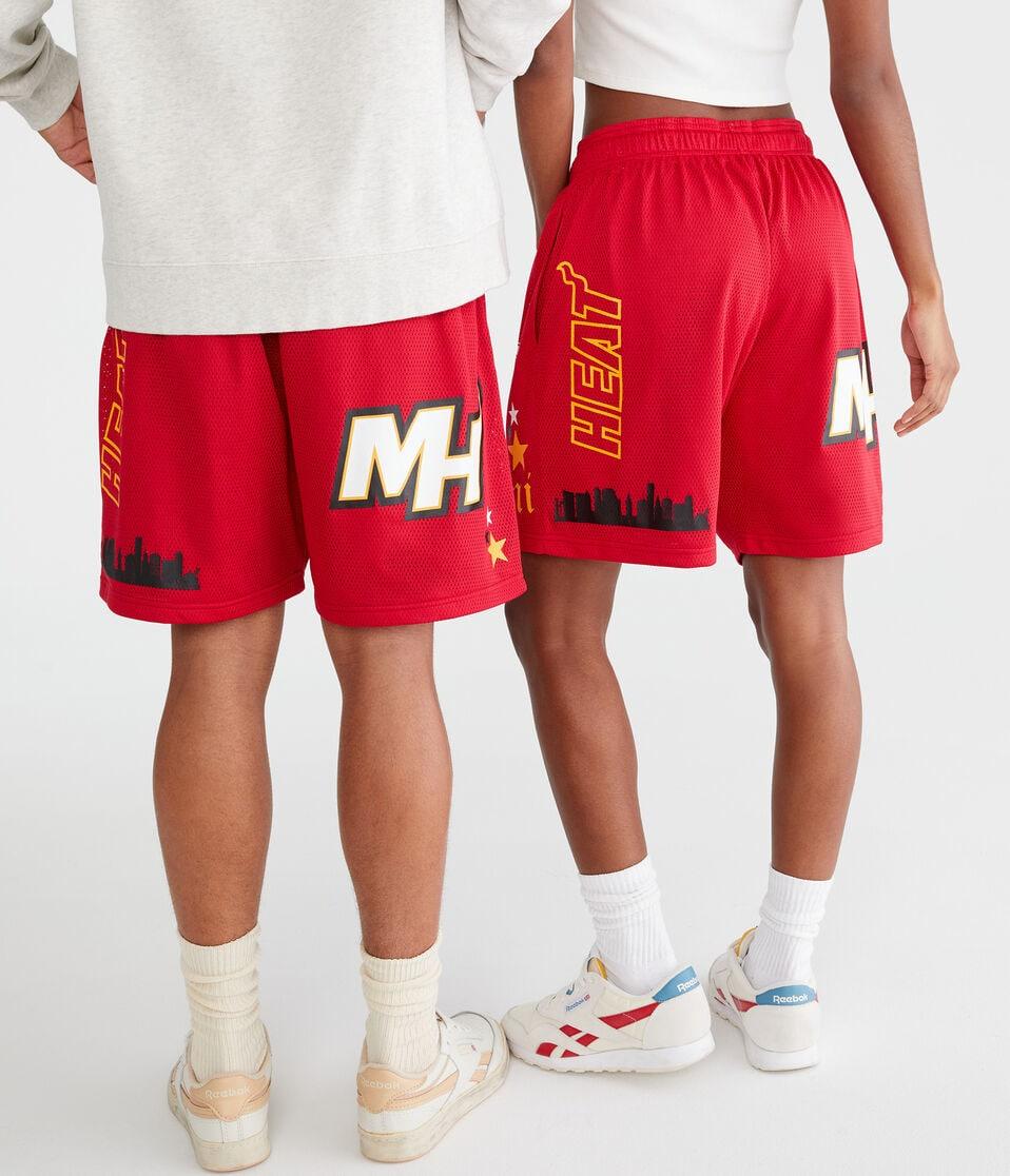 Aéropostale Miami Heat Mesh Shorts 6" Red
