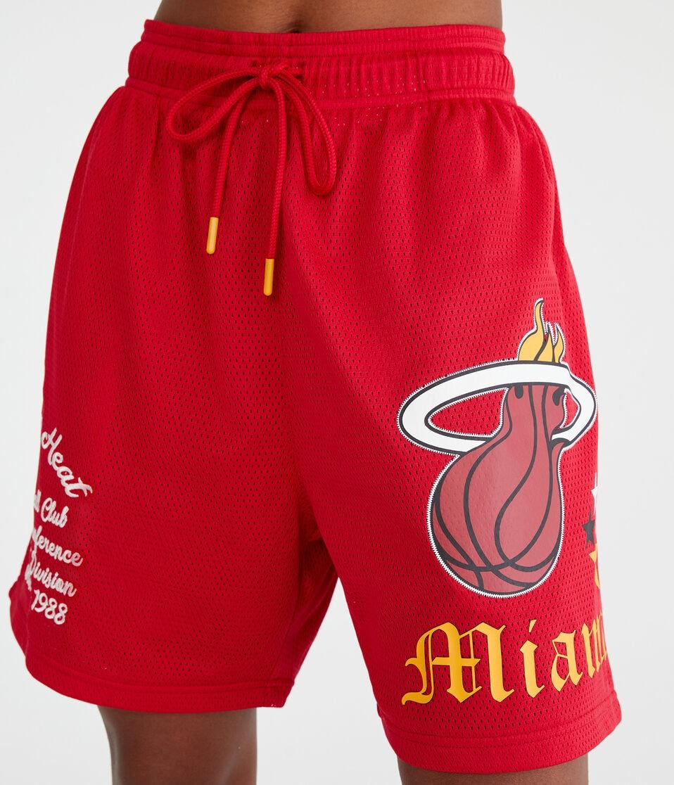 Aéropostale Miami Heat Mesh Shorts 6" Red