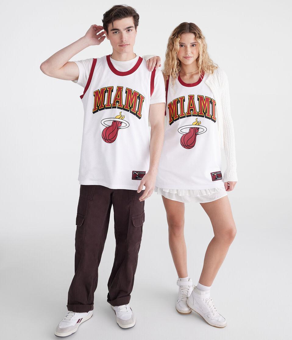 Aéropostale Miami Heat Mesh Tank White