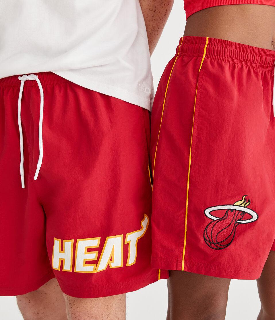 Aéropostale Miami Heat Nylon Shorts 6.5" Red