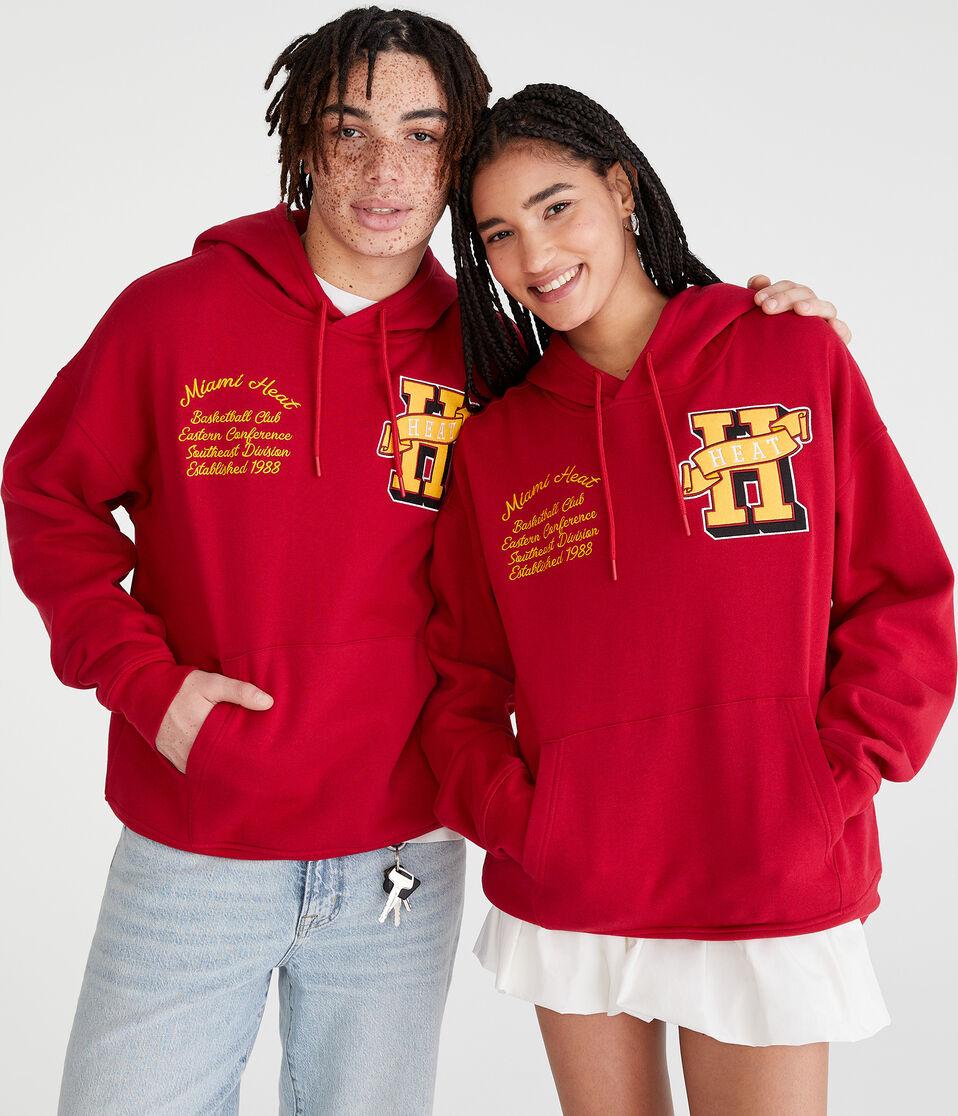 Aéropostale Miami Heat Pullover Hoodie Red