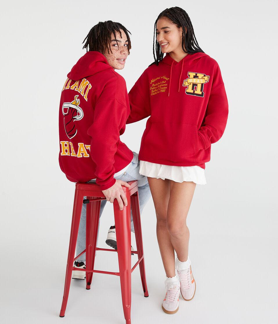 Aéropostale Miami Heat Pullover Hoodie Red