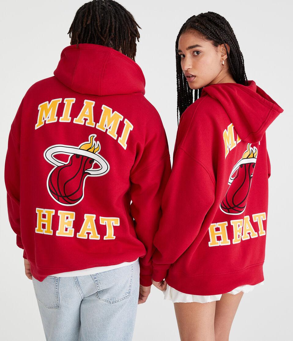 aéropostale Miami Heat Pullover Hoodie red