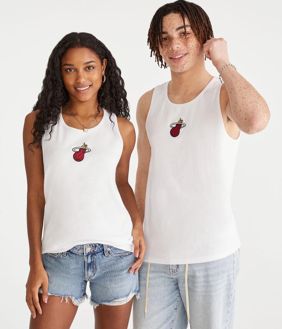 aéropostale Miami Heat Ribbed Tank white
