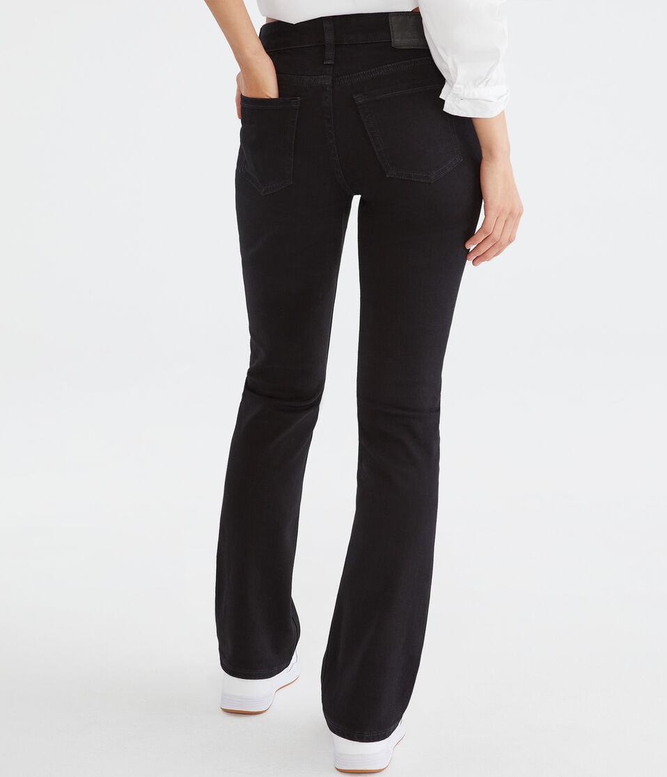 Aéropostale Mid-Rise Bootcut Jean Black
