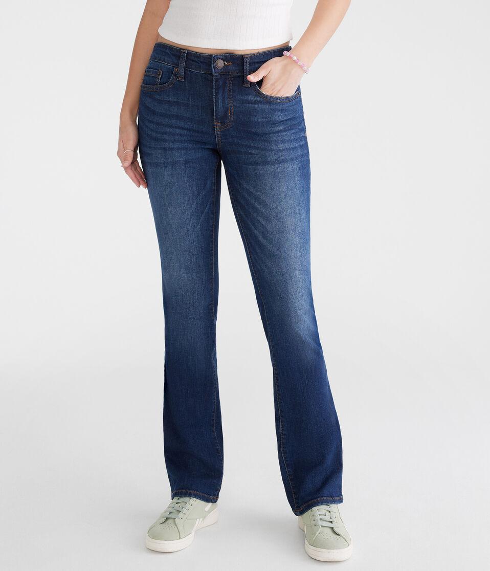aéropostale Mid-Rise Bootcut Jean dark wash