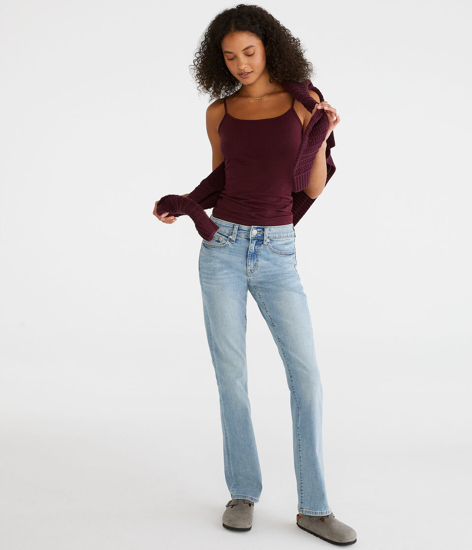 Aéropostale Mid-Rise Bootcut Jean Light Wash