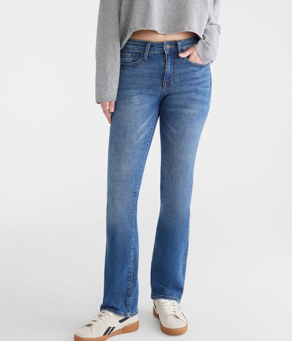 aéropostale Mid-Rise Bootcut Jean medium wash