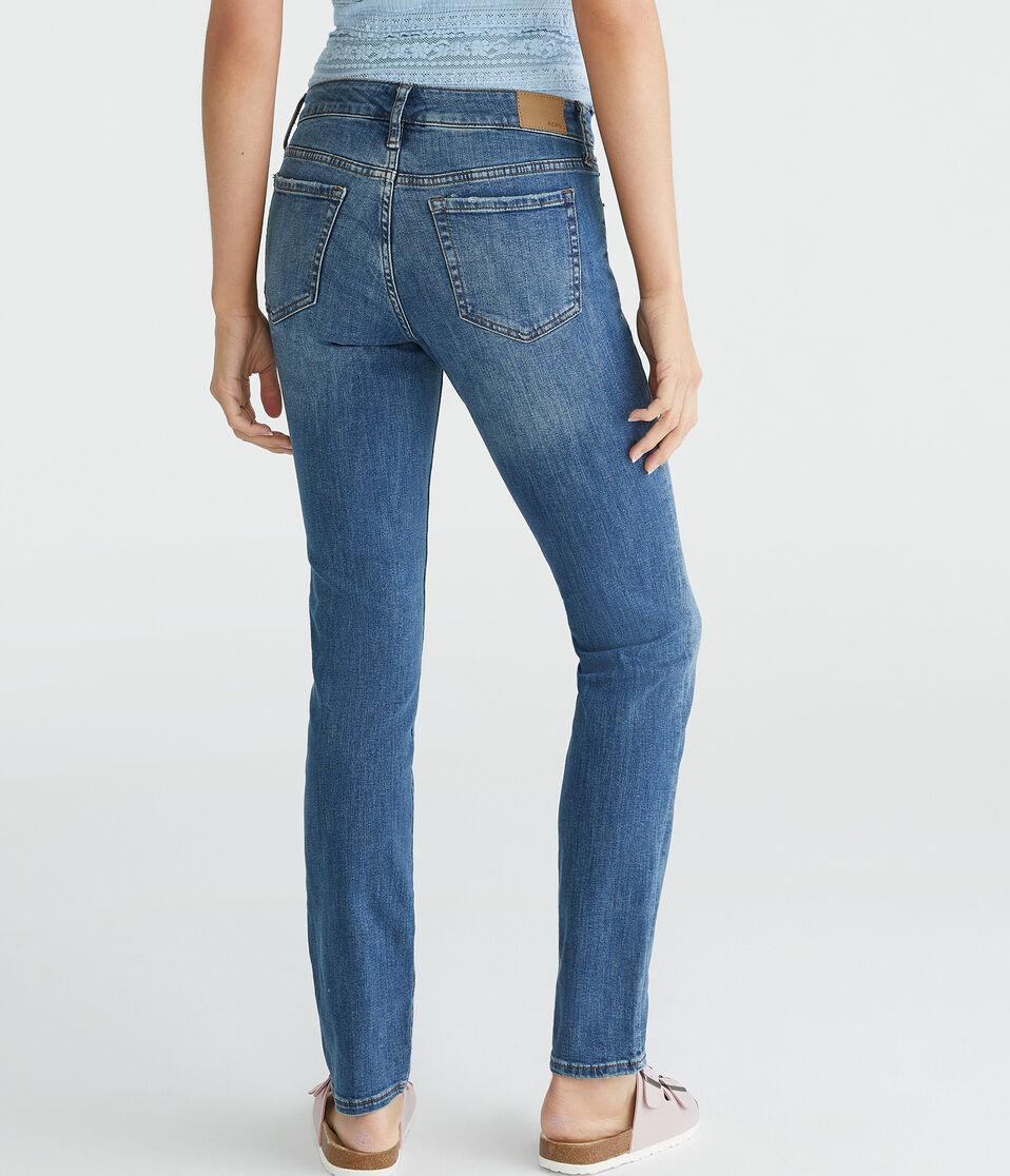 Aéropostale Mid-Rise Skinny Jean Medium Wash