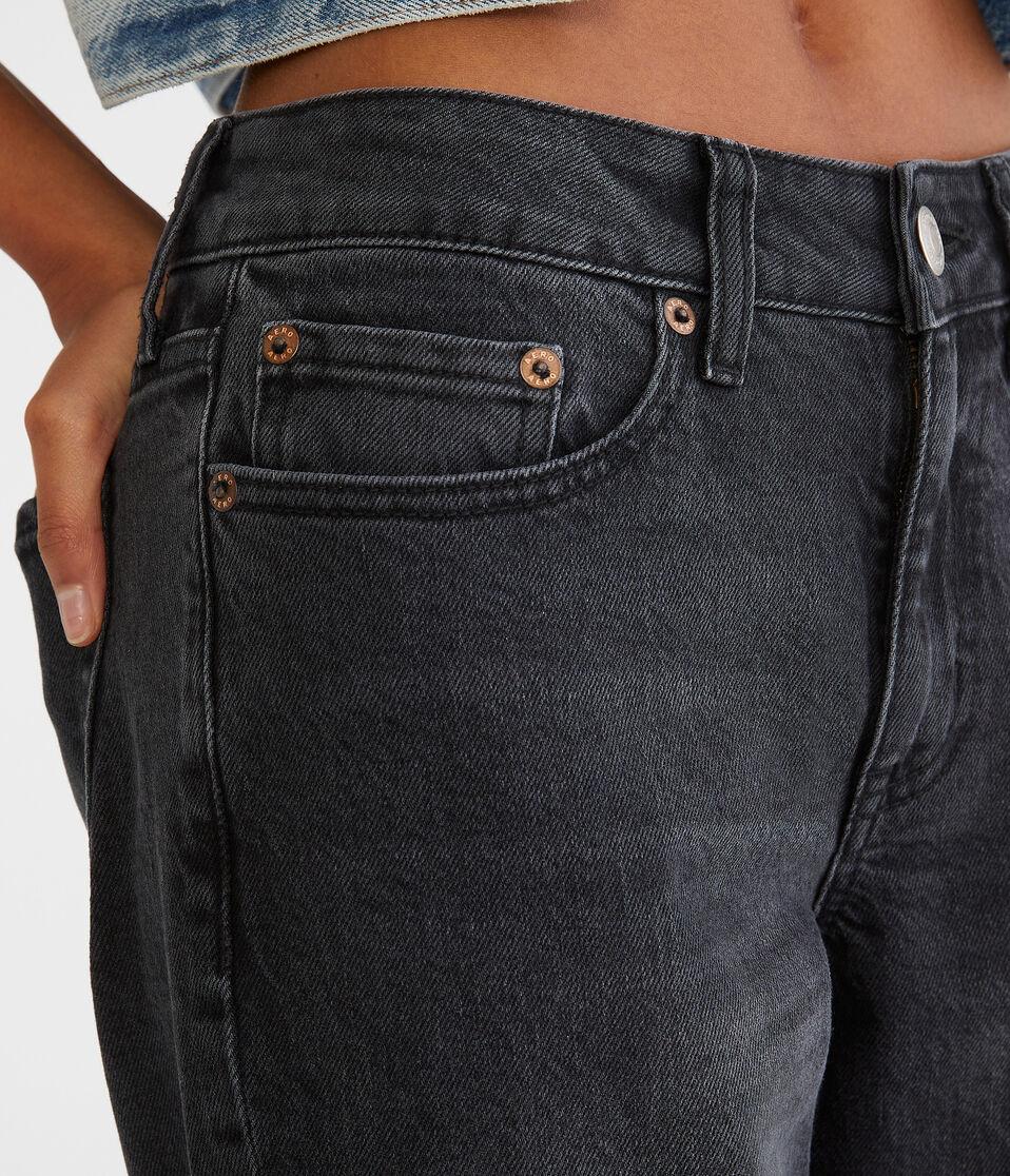 Aéropostale Mid-Rise Straight Ankle Jean Grey Wash