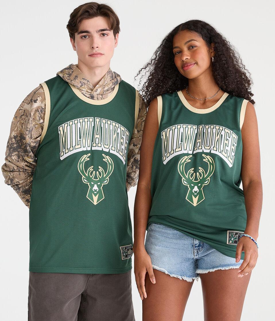 aéropostale Milwaukee Bucks Mesh Tank green
