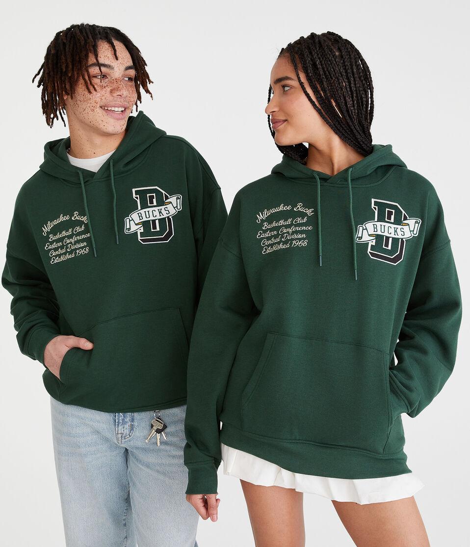 Aéropostale Milwaukee Bucks Pullover Hoodie Green