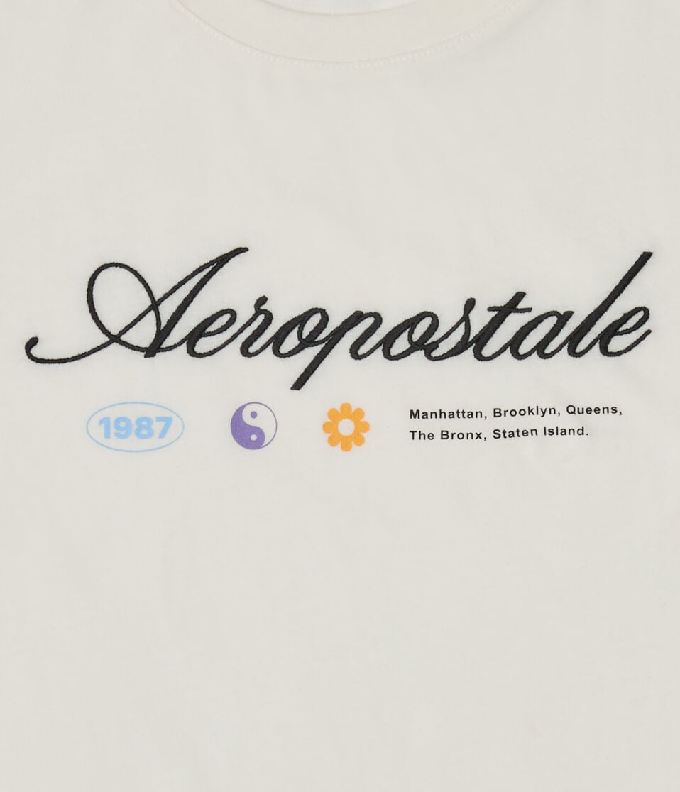 Aéropostale Aeropostale Mini Icons Graphic Tee Cream