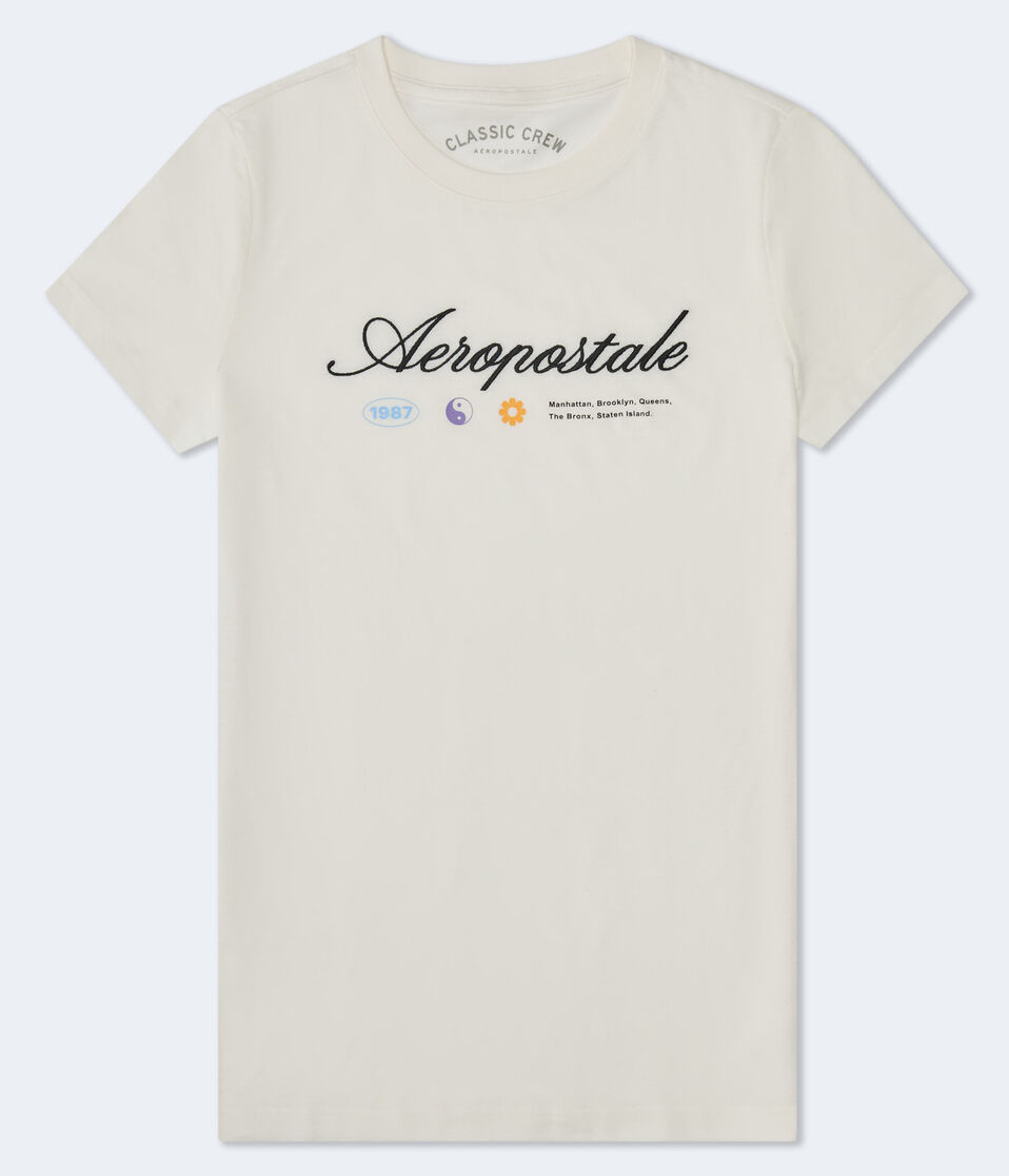 aéropostale Aeropostale Mini Icons Graphic Tee cream