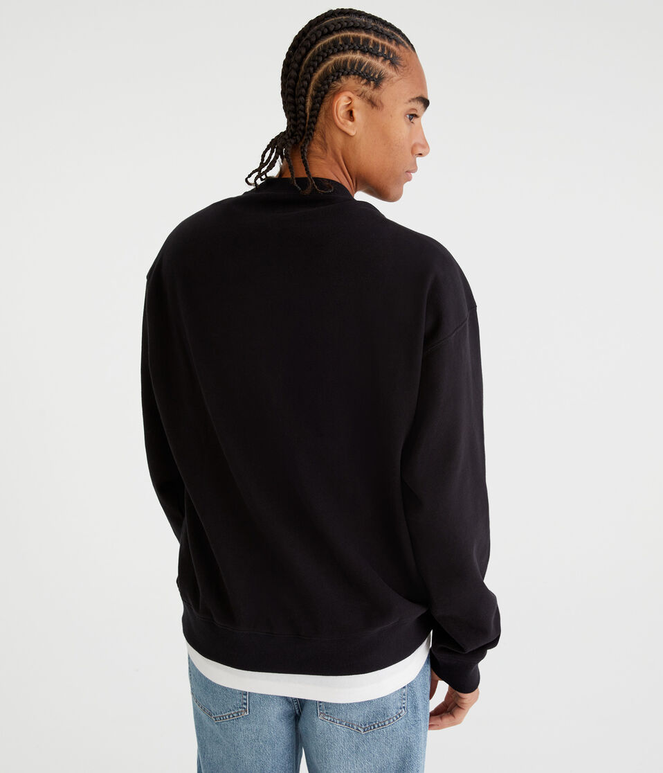 Aéropostale Monte Carlo Crew Sweatshirt Black Fox