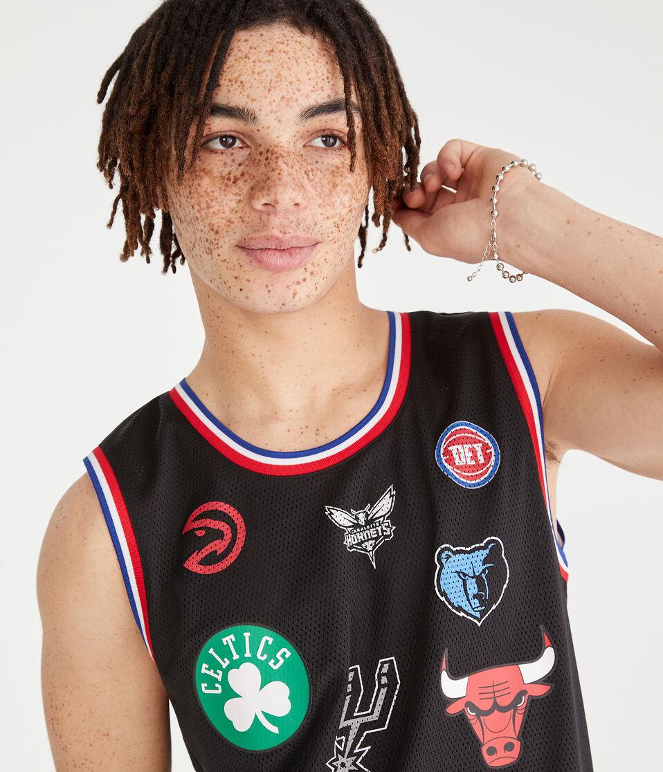 Aéropostale NBA Team Logos Mesh Tank Black Fox
