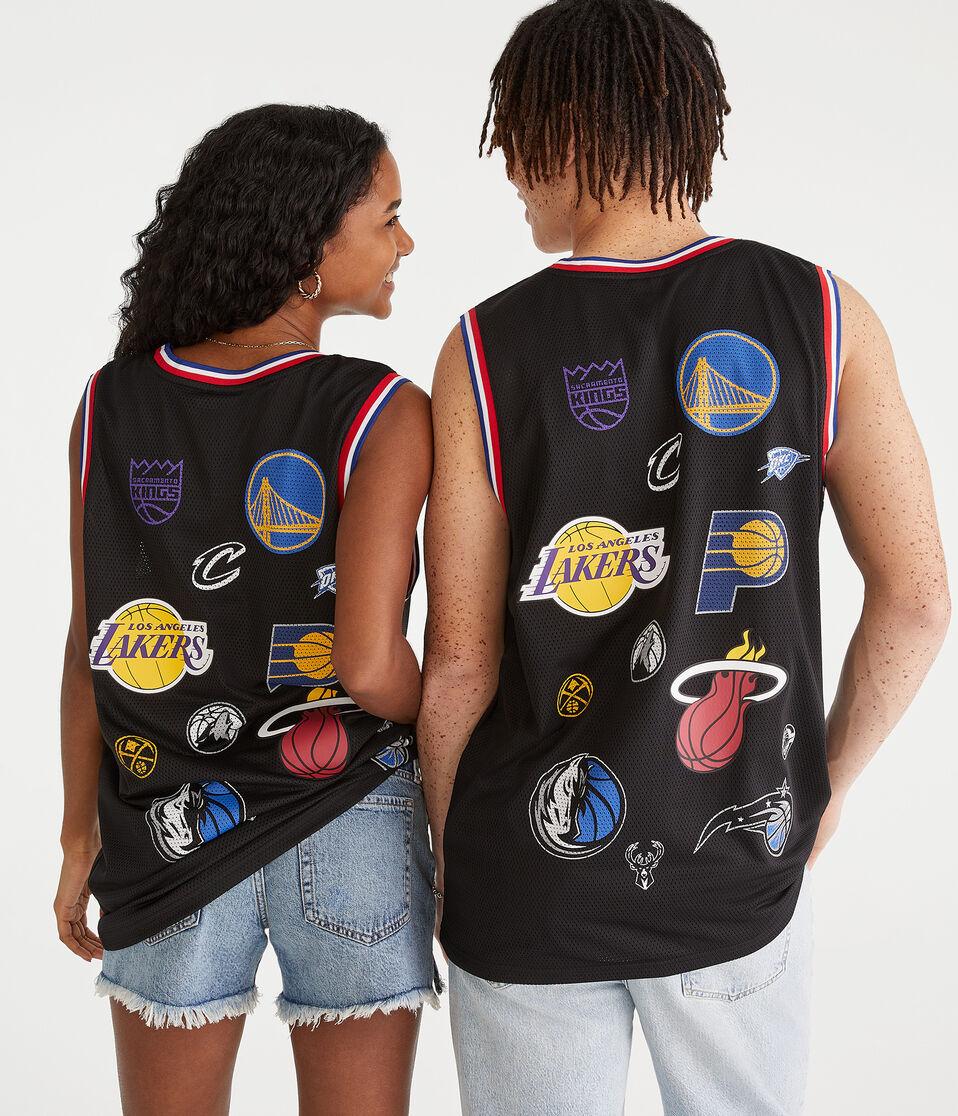 Aéropostale NBA Team Logos Mesh Tank Black Fox