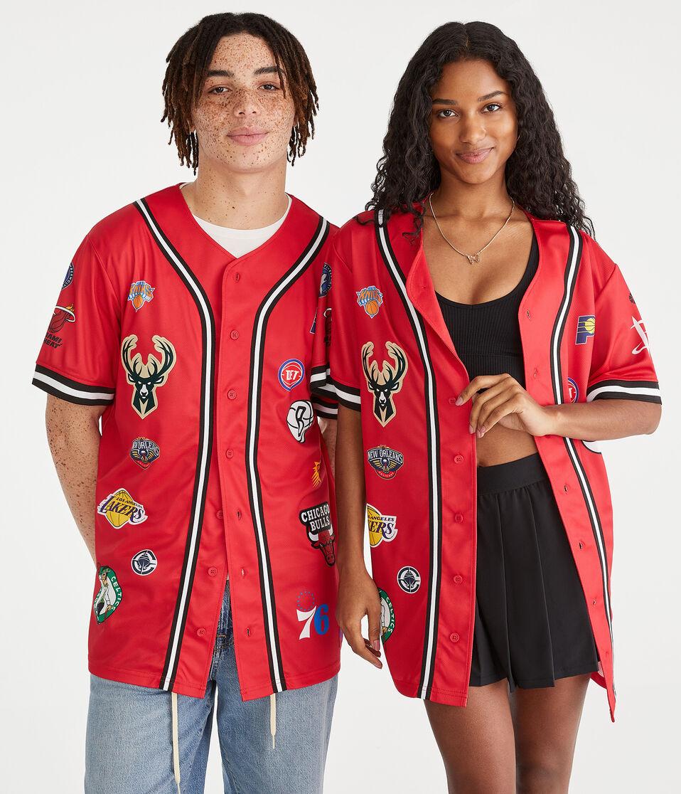 aéropostale NBA Team Logos Top red