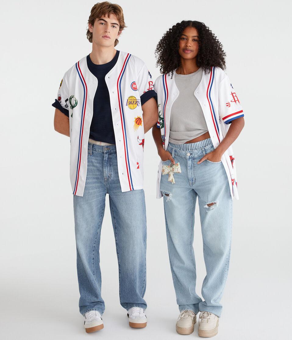 Aéropostale NBA Team Logos Top White