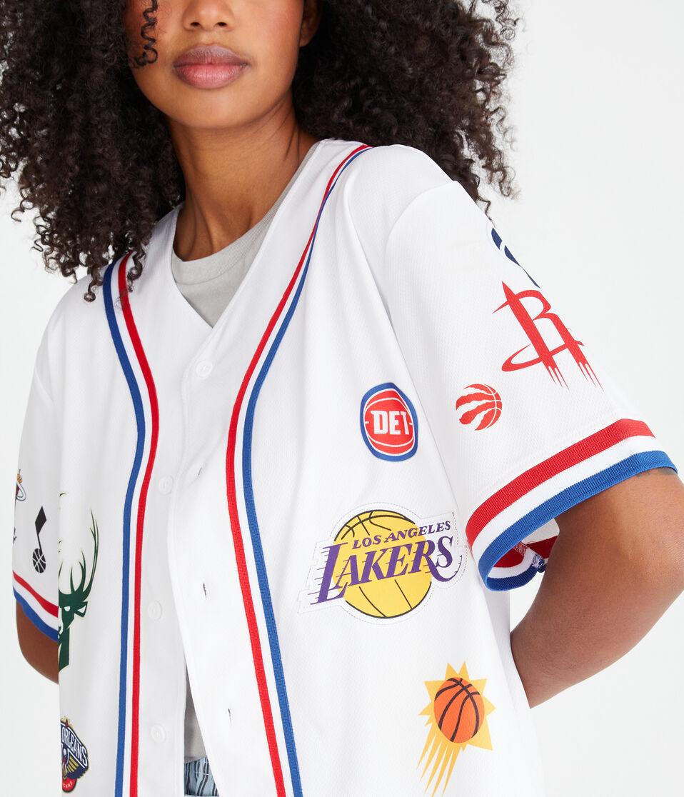 Aéropostale NBA Team Logos Top White