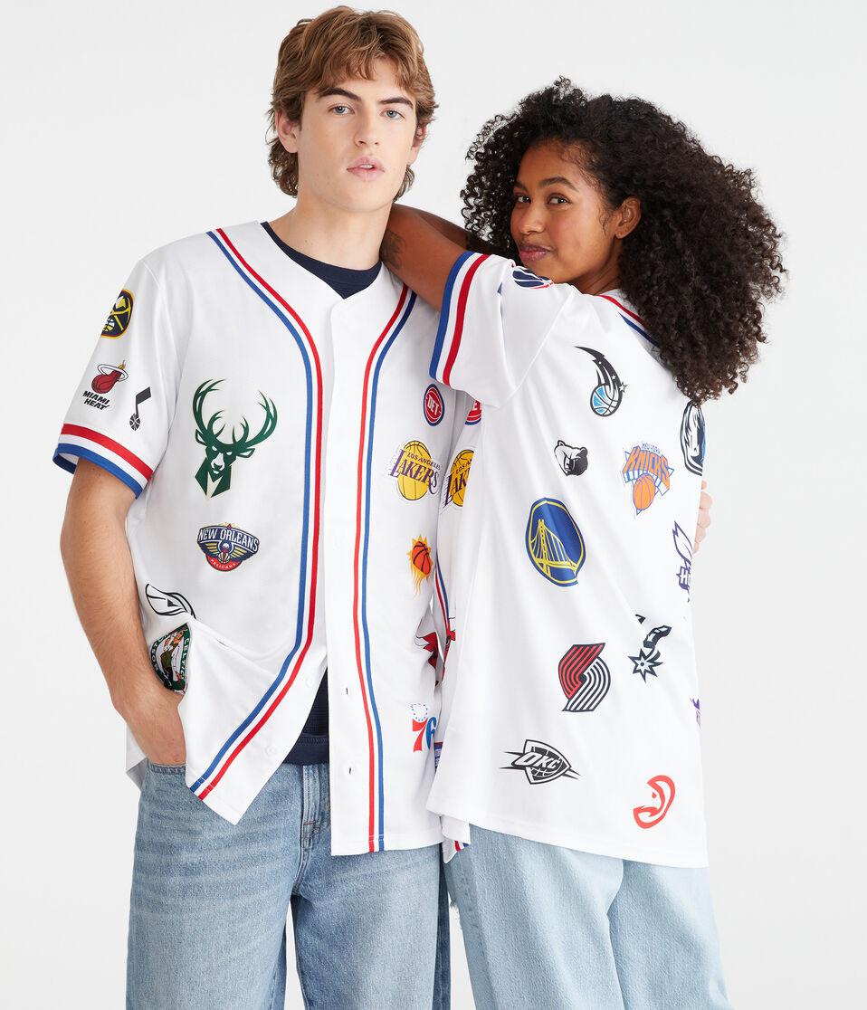 aéropostale NBA Team Logos Top white