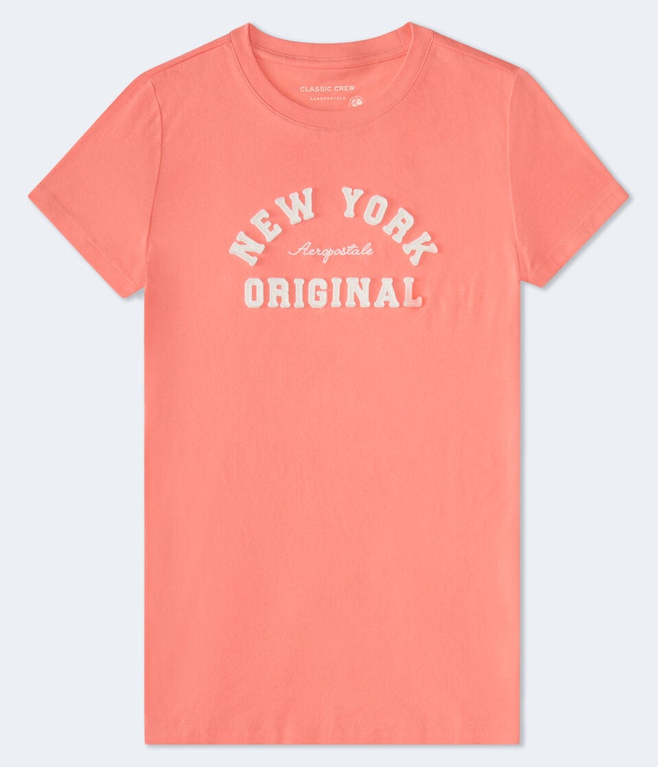 aéropostale Aeropostale New York Arch Appliqué Graphic Tee baby pink