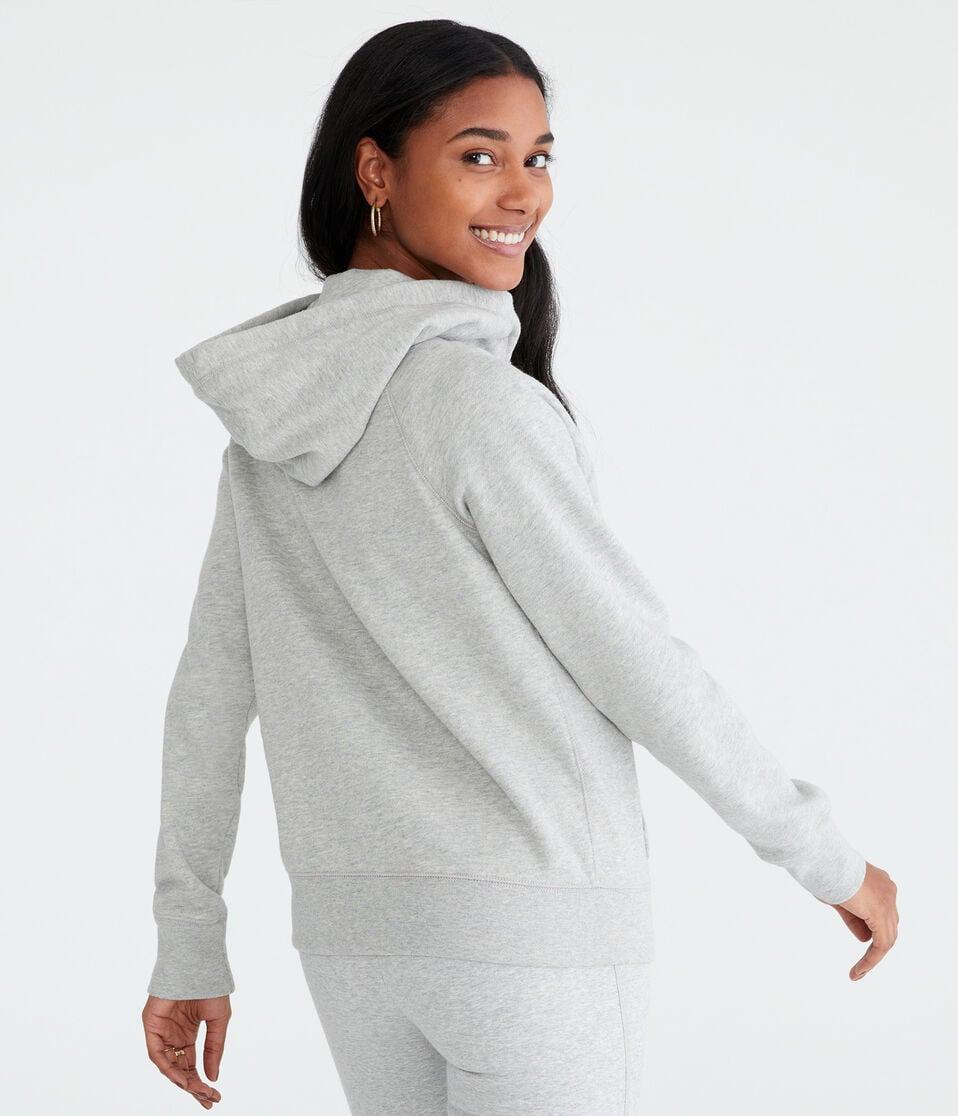 Aéropostale Aeropostale New York Crest Full-Zip Hoodie Light Heather Grey