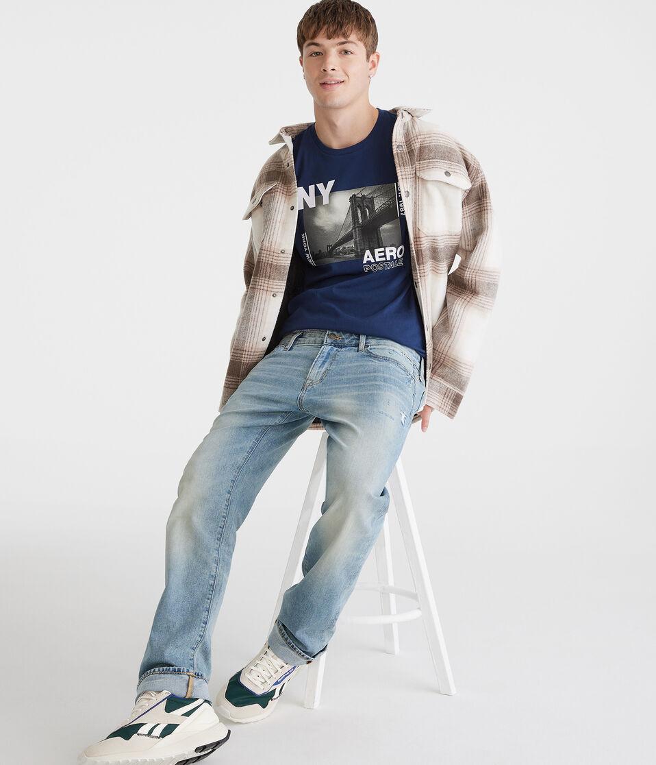 Aéropostale Aeropostale NY Brooklyn Bridge Graphic Tee Cadet Navy