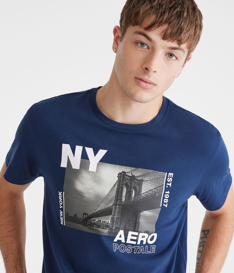 Aéropostale Aeropostale NY Brooklyn Bridge Graphic Tee Cadet Navy