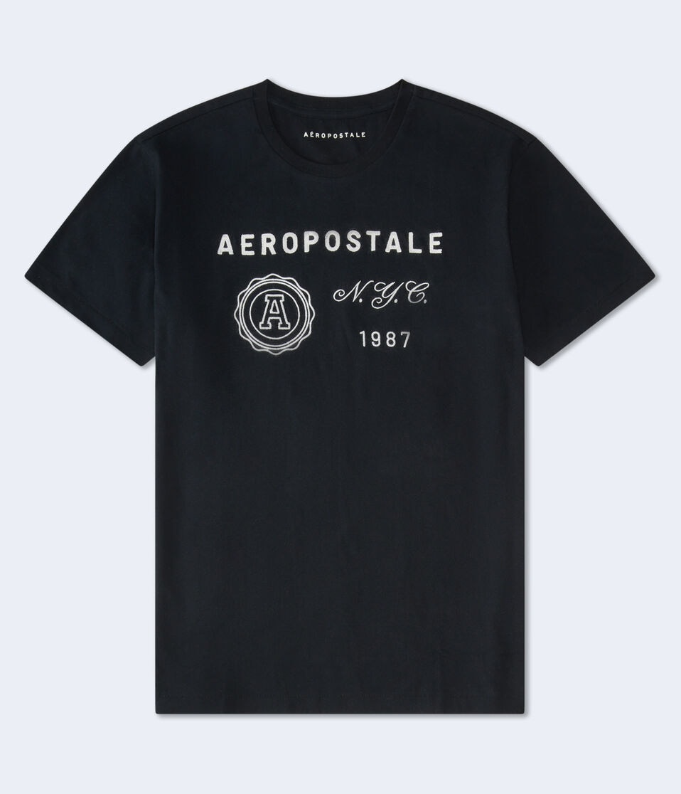 aéropostale Aeropostale NYC 1987 Graphic Tee black fox