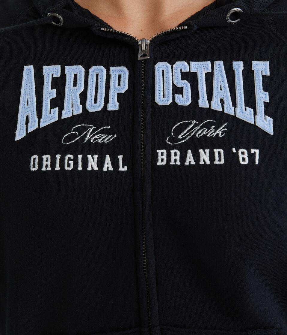 Aéropostale Aeropostale Original Brand Full-Zip Hoodie Black Fox