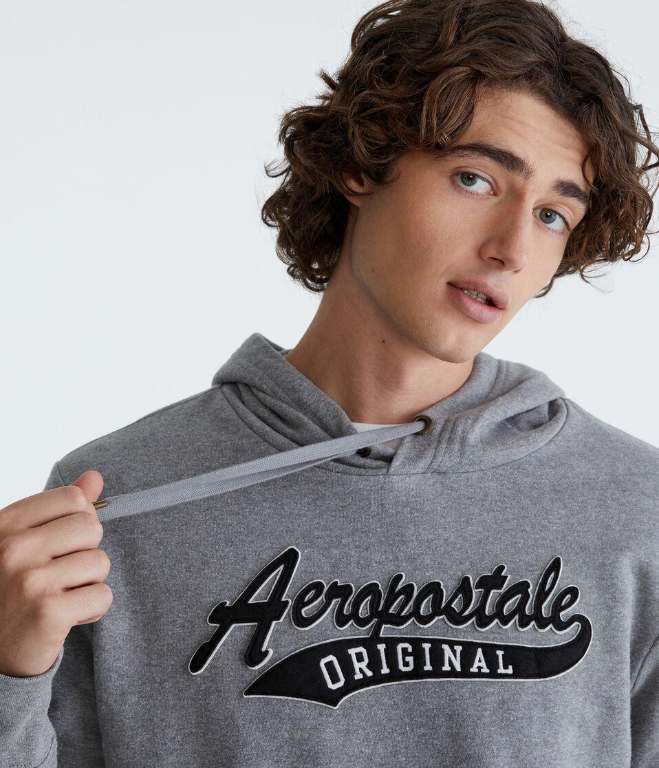 Aéropostale Aeropostale Original Heritage Pullover Hoodie Med Hthr Grey