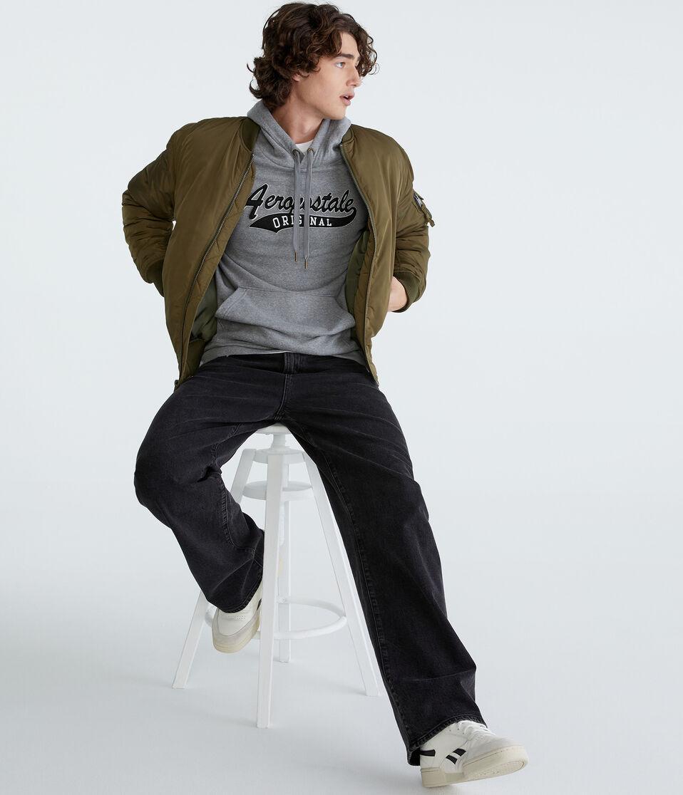 Aéropostale Aeropostale Original Heritage Pullover Hoodie Med Hthr Grey