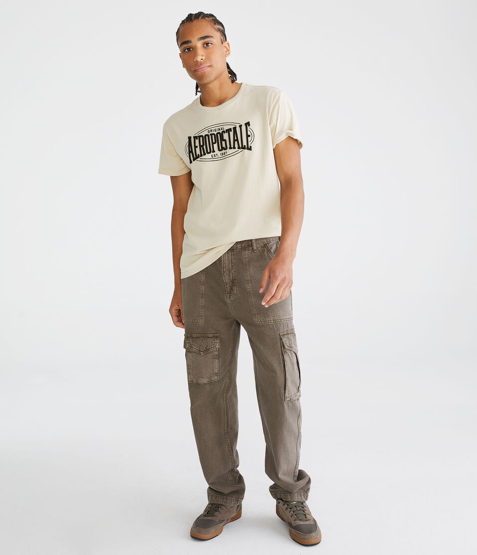 Aéropostale Aeropostale Oval Appliqué Graphic Tee Bungalow