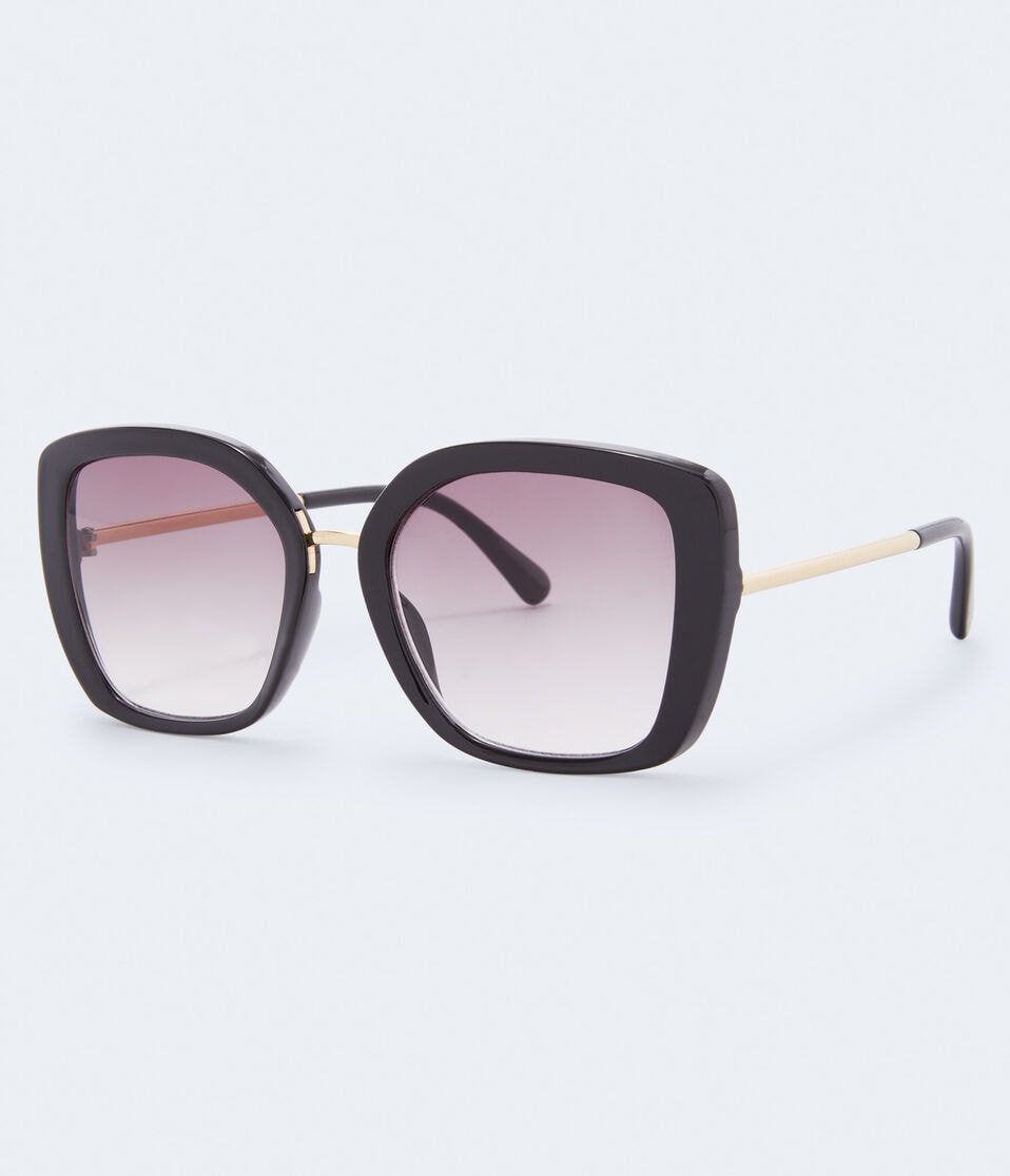 Aéropostale Oversized Cateye Sunglasses Black