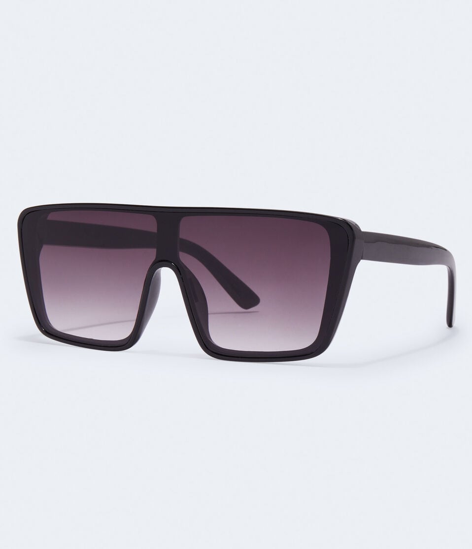 Aéropostale Oversized Shield Sunglasses Black