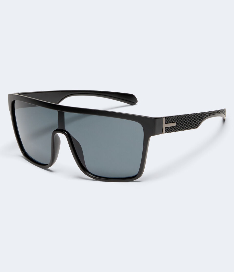 Aéropostale Oversized Shield Sunglasses Black