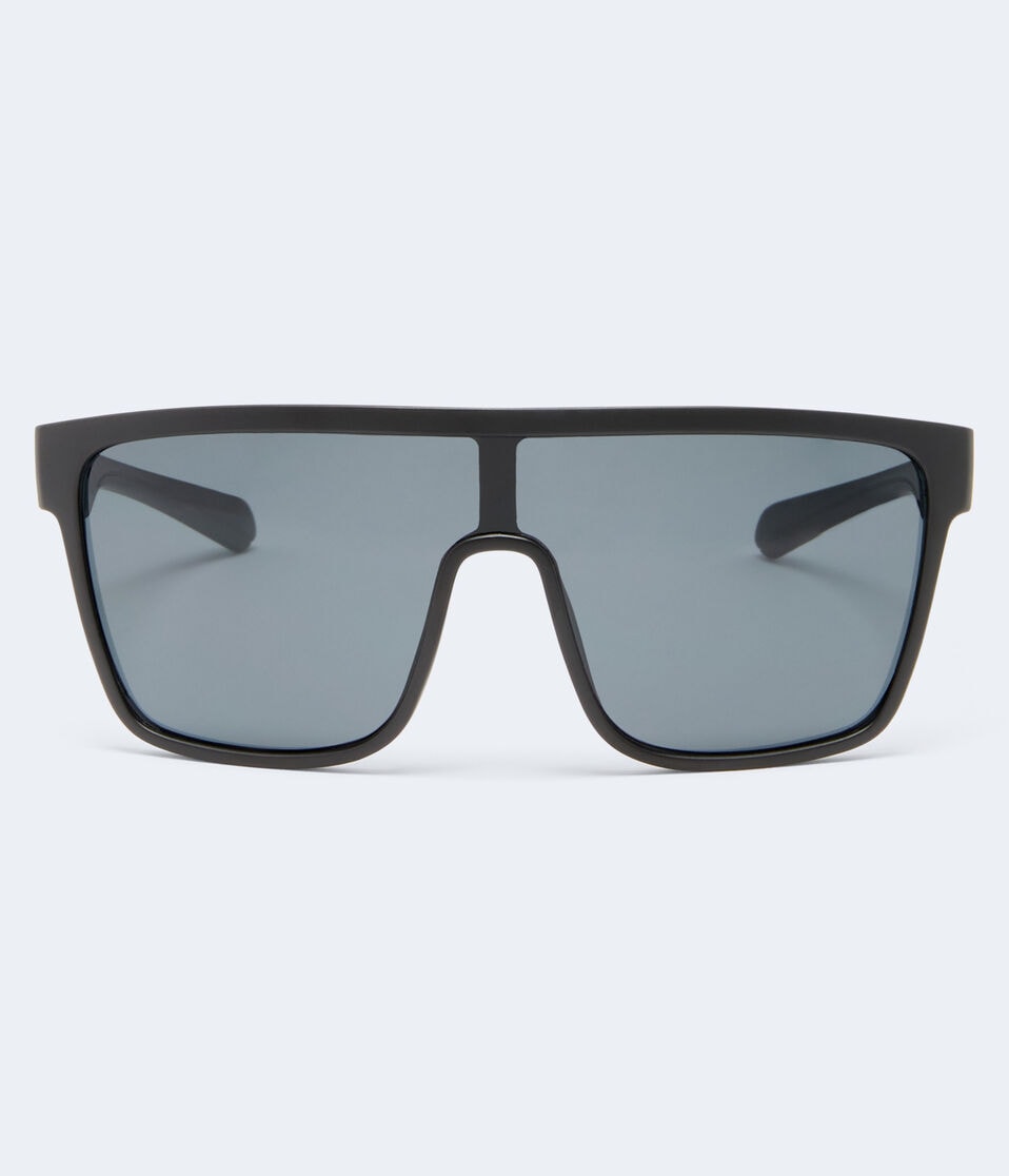 aéropostale Oversized Shield Sunglasses black