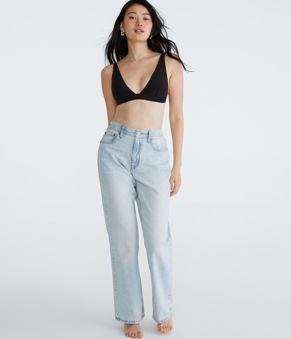 Aéropostale Plunge Triangle Bra Black Fox