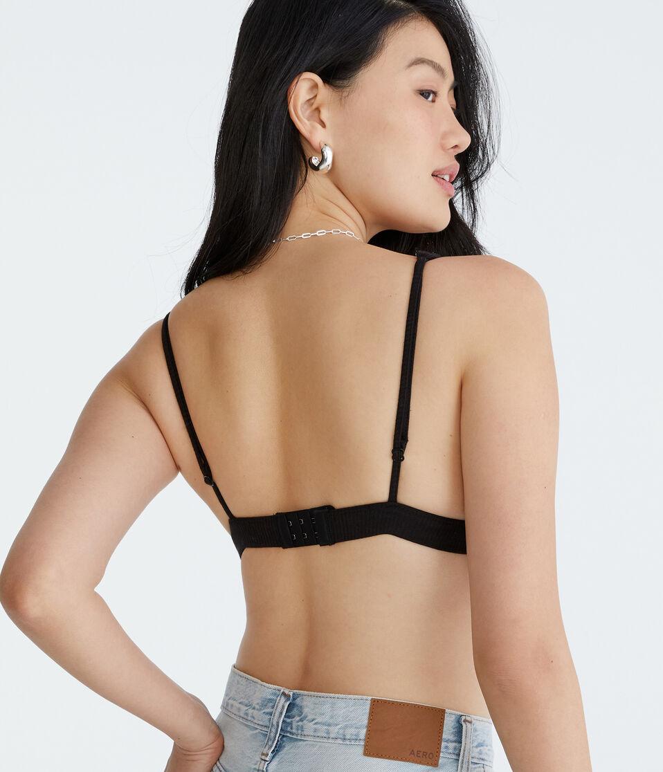 Aéropostale Plunge Triangle Bra Black Fox