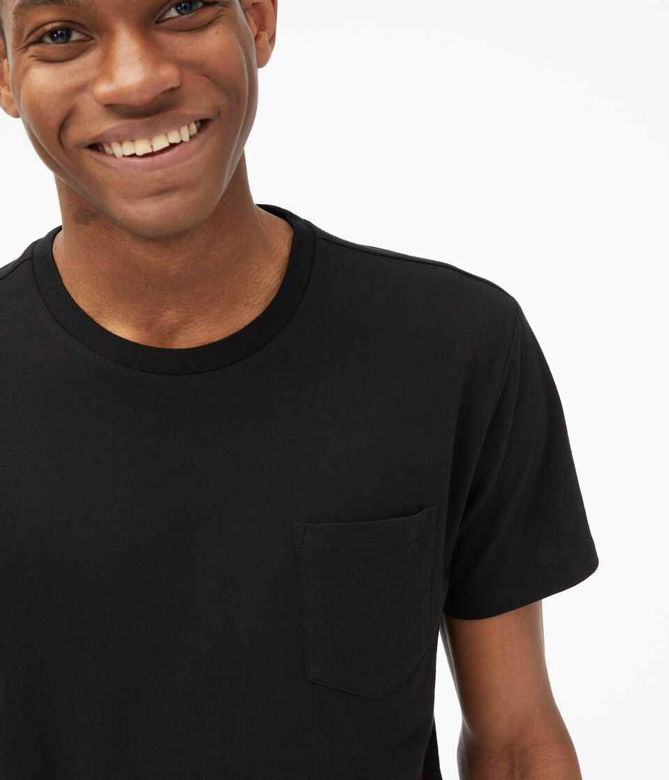 Aéropostale Pocket Crew Tee Black Fox