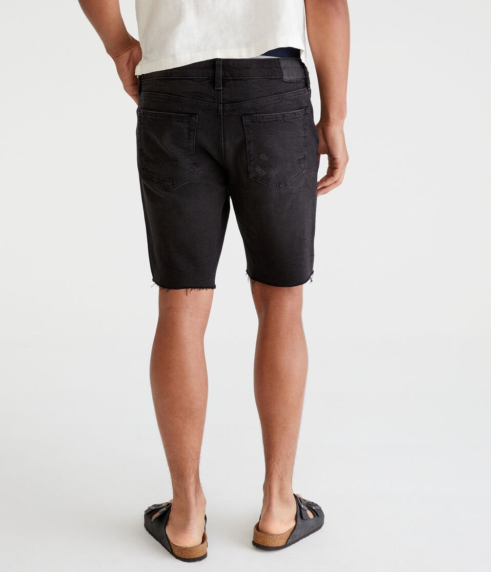Aéropostale Premium Air Denim Shorts 9" Black Wash