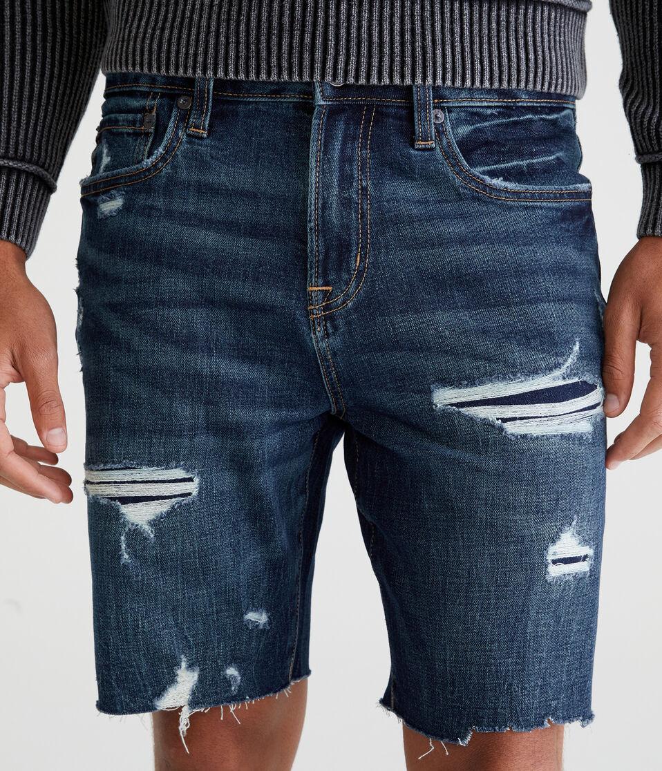 Aéropostale Premium Air Denim Shorts 9" Dark Wash