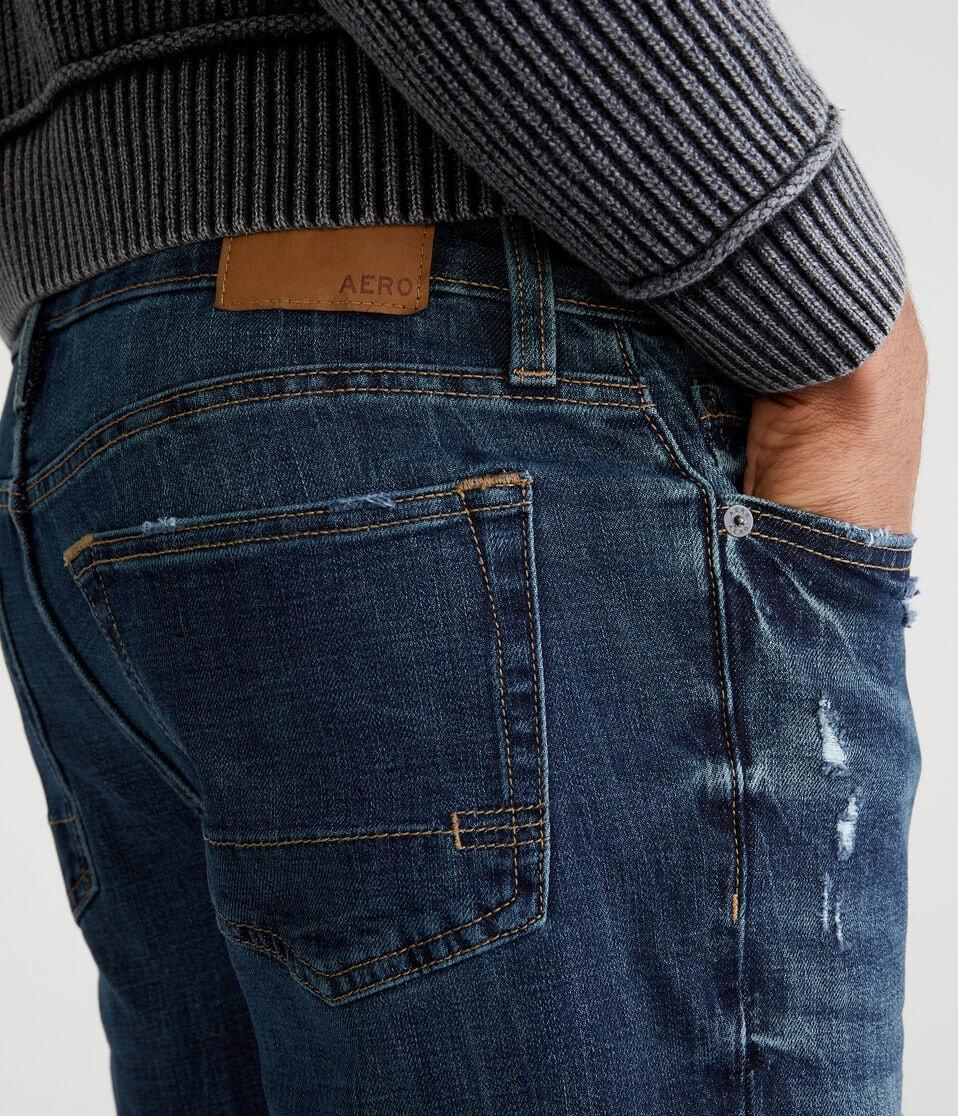 Aéropostale Premium Air Denim Shorts 9" Dark Wash