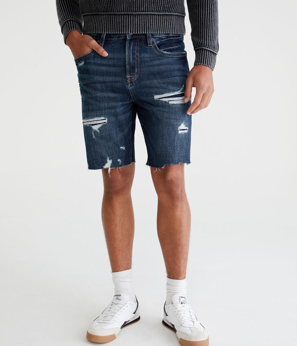 aéropostale Premium Air Denim Shorts 9" dark wash