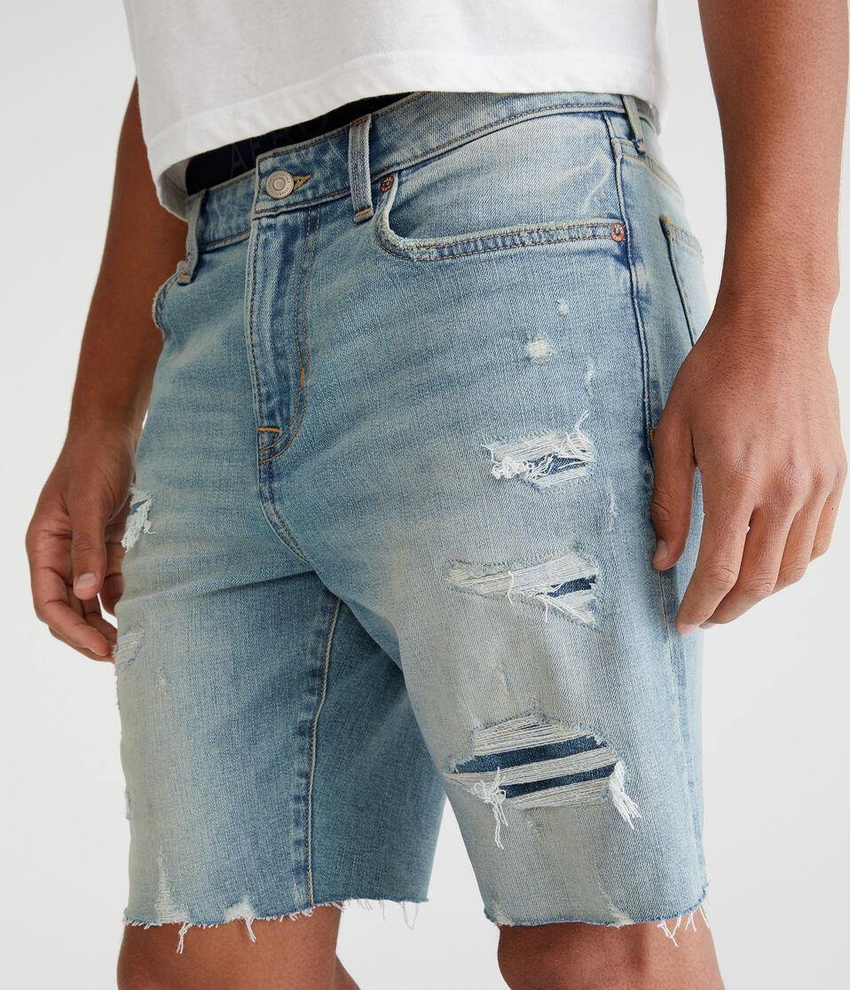 Aéropostale Premium Air Denim Shorts 9" Light Wash