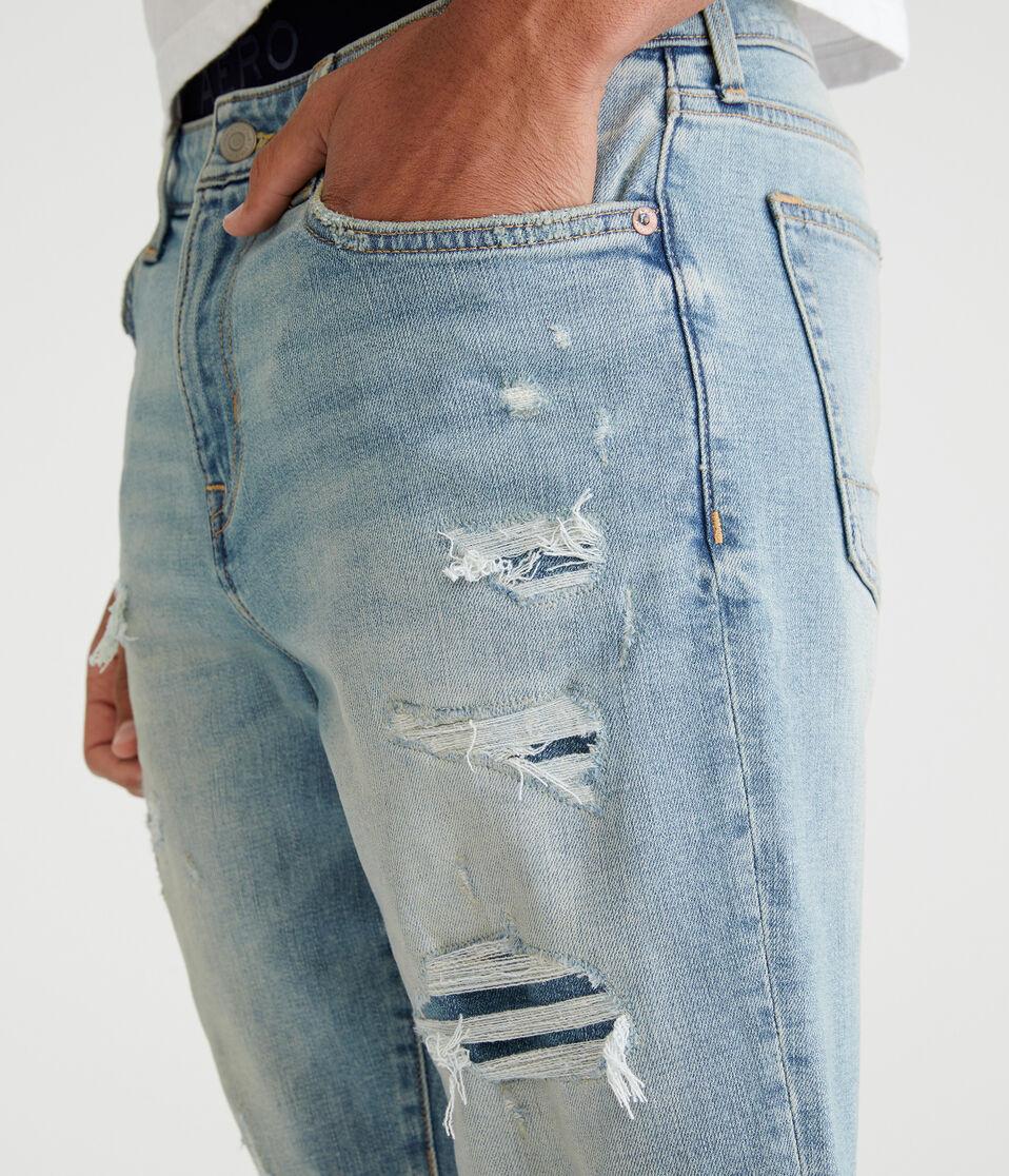 Aéropostale Premium Air Denim Shorts 9" Light Wash