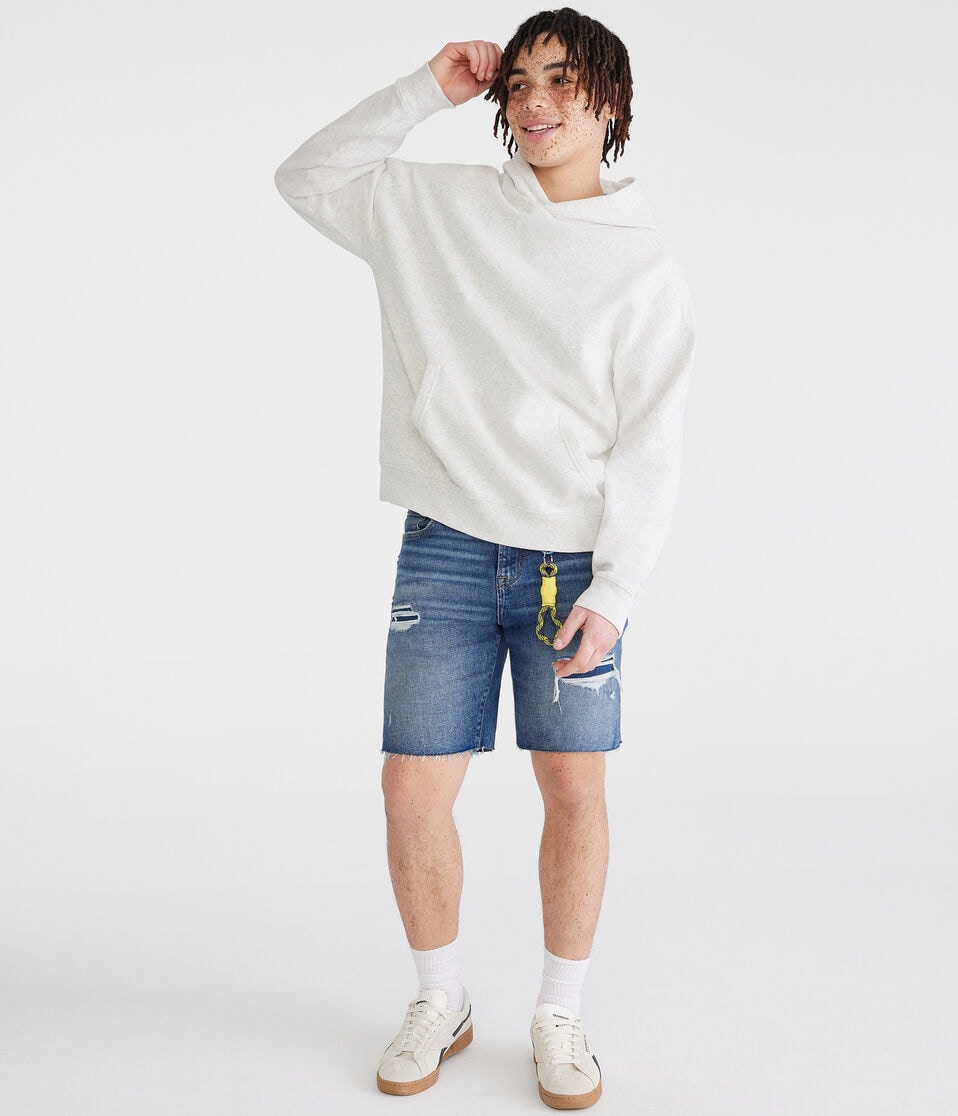 Aéropostale Premium Air Denim Shorts 9" Medium Wash